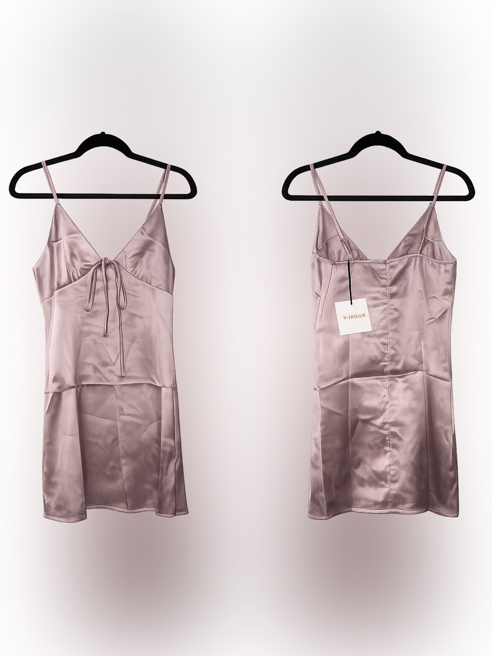 Mimosa Dusty Rose Satin Slip Mini Dress